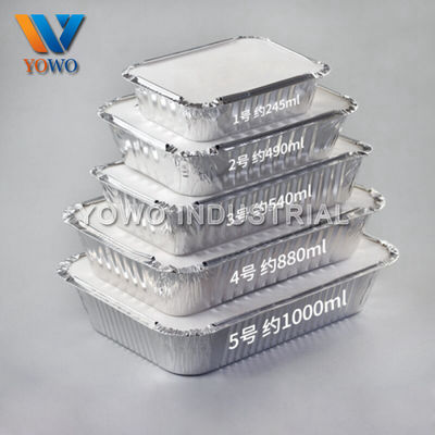récipients d'entreposage en aluminium de nourriture de 2lb 220*160*50mm